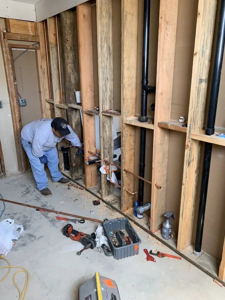 Commercial rough-in plumbing for Water Heater Replacement in Falls Church